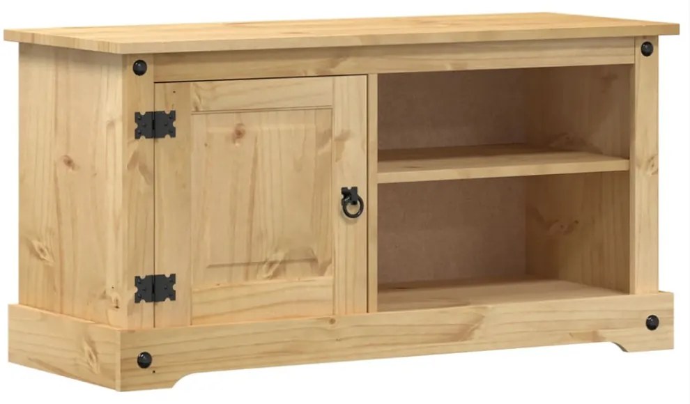 Corona tömör fenyőfa TV-szekrény 100 x 40 x 52 cm