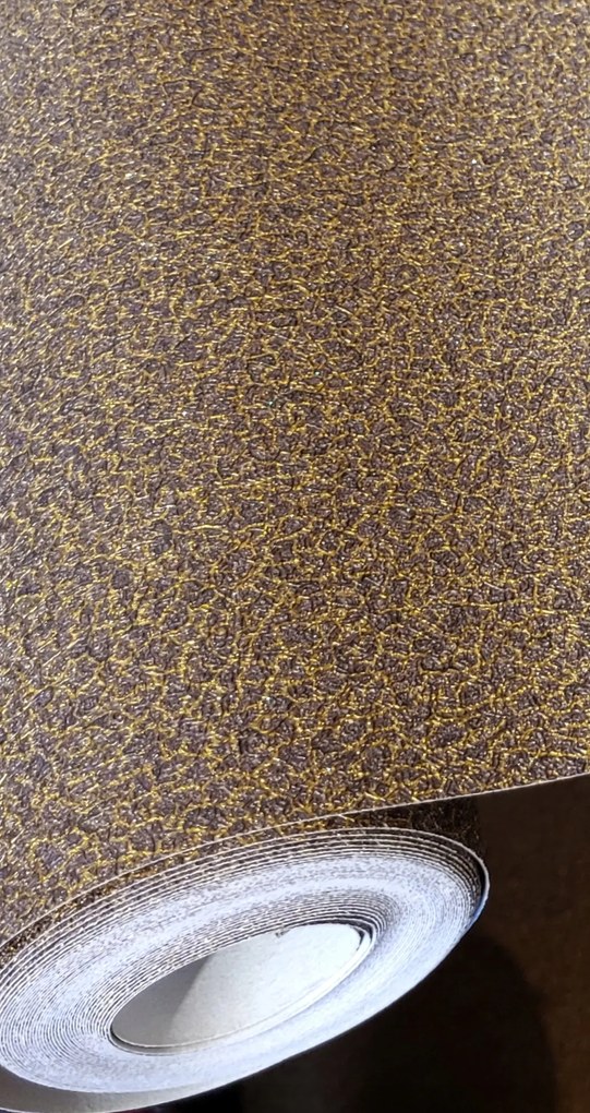 Vastag erős barna-arany tapéta 2523-40