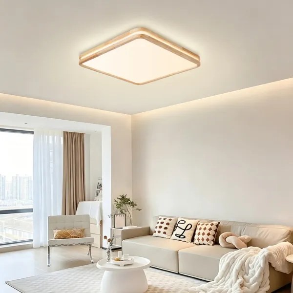 Brilagi - dimmelhető LED világítótest MOLINA SQUARE LED/80W/230V tölgy 60x60 cm + távirányító