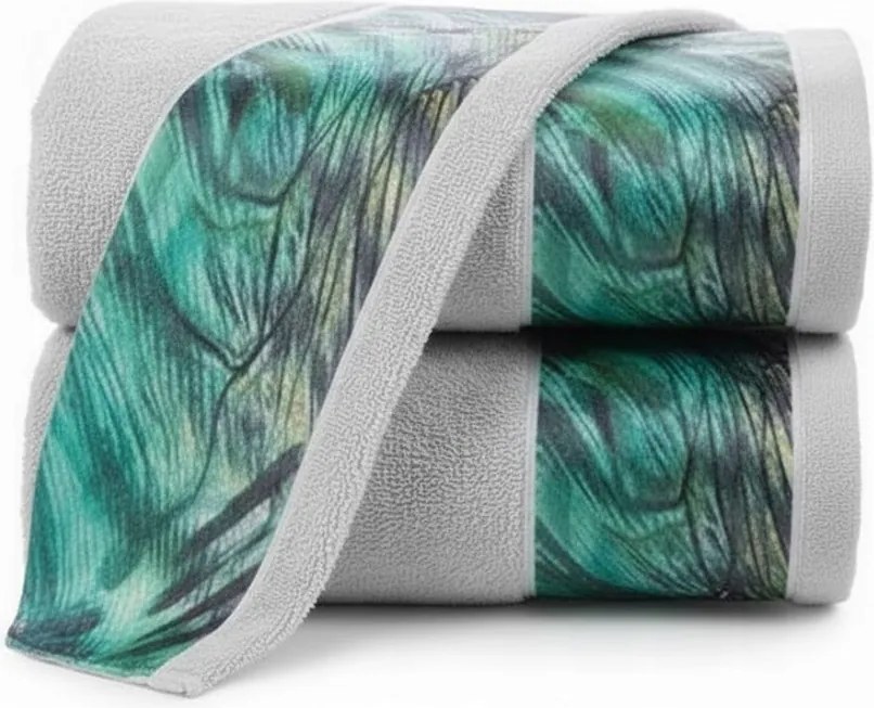 Eva törölköző 50x90 szürke frottír pamut 500 g/m2 Eva Minge