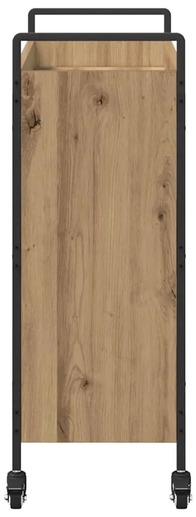 Konyhai kocsi kézműves tölgy 70 x 30 x 82 cm Faanyag