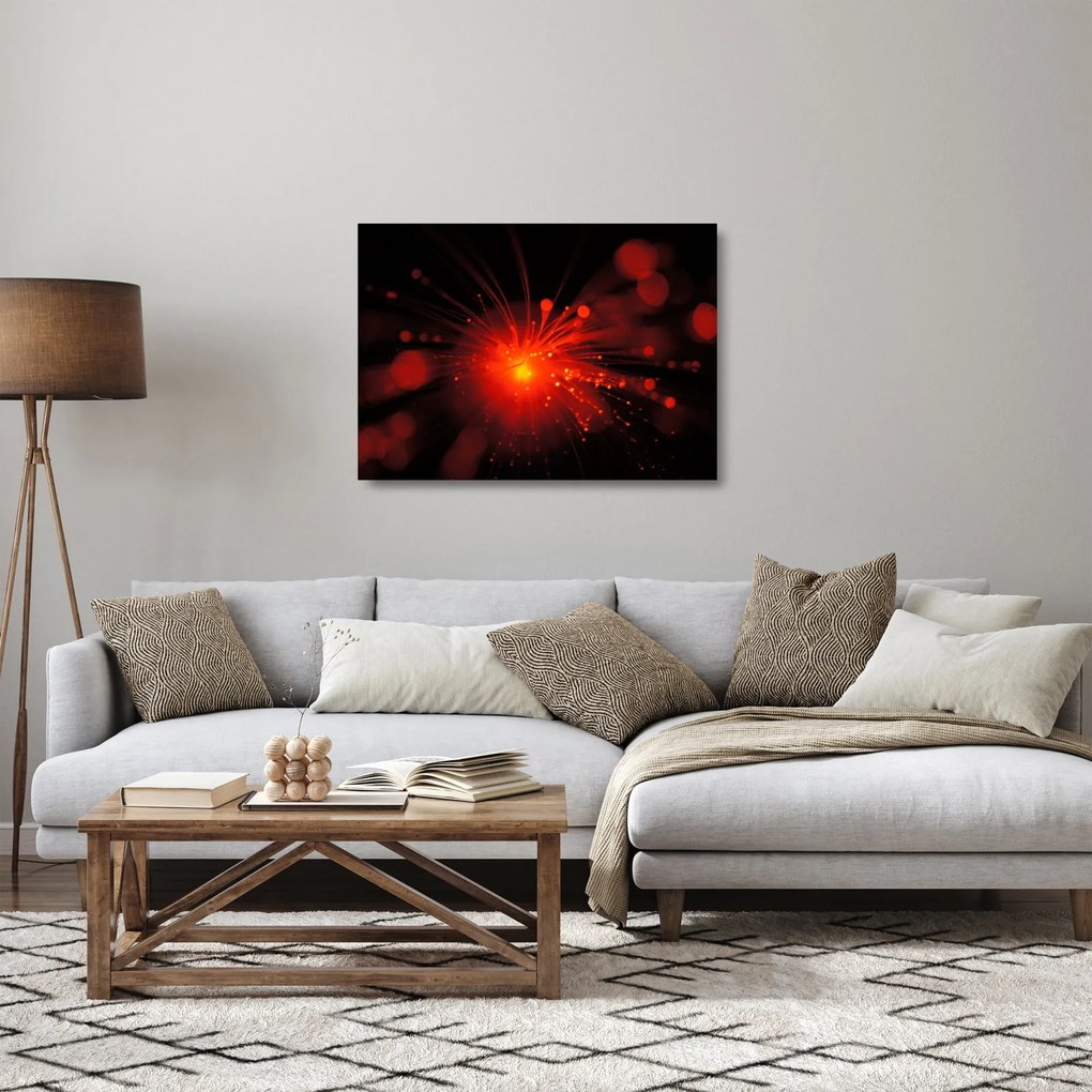 Egy szikrázó absztrakció képe (üvegen) (70x50 cm)