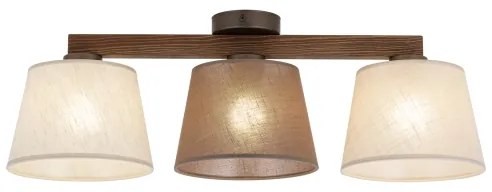 Brilagi - LATTE SABIA felületre szerelhető mennyezeti csillár 3xE27/15W/230V fenyő/mix