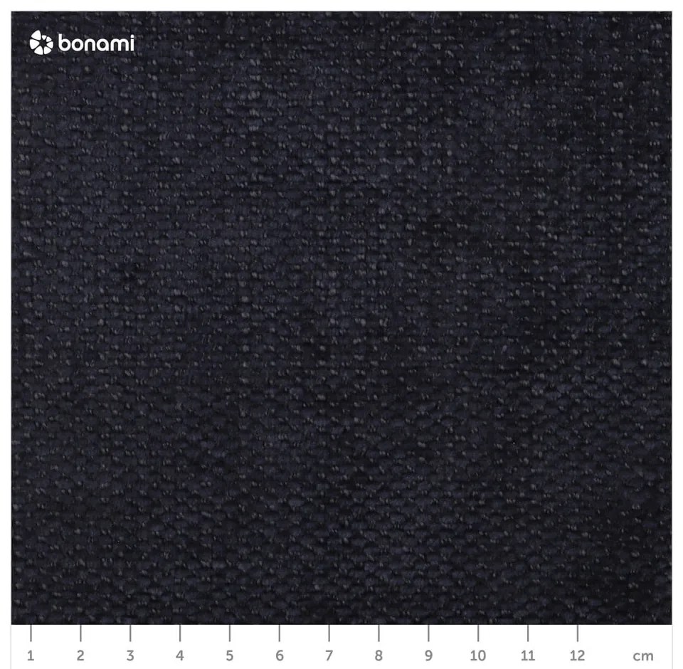 Sötétkék kinyitható-tárolóhelyes sarokkanapé (bal oldali-heverő résszel) Fuji – Bobochic Paris