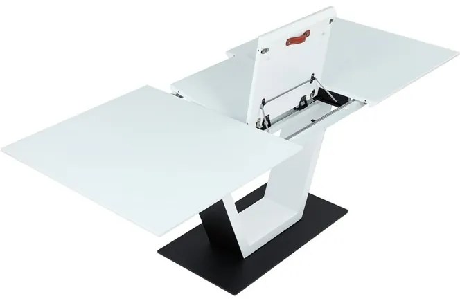 Bővíthető Étkezőasztal 160–210×90 cm, MDF, Fehér. HT-D1931 WT