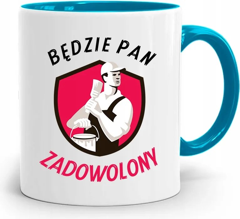 Kék Építő Bögre Elégedett Lesz A fényképes nyomtatással