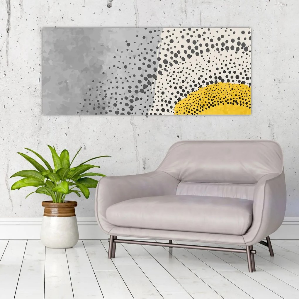 Kép - N⁰3 strand absztrakt festménye (120x50 cm)