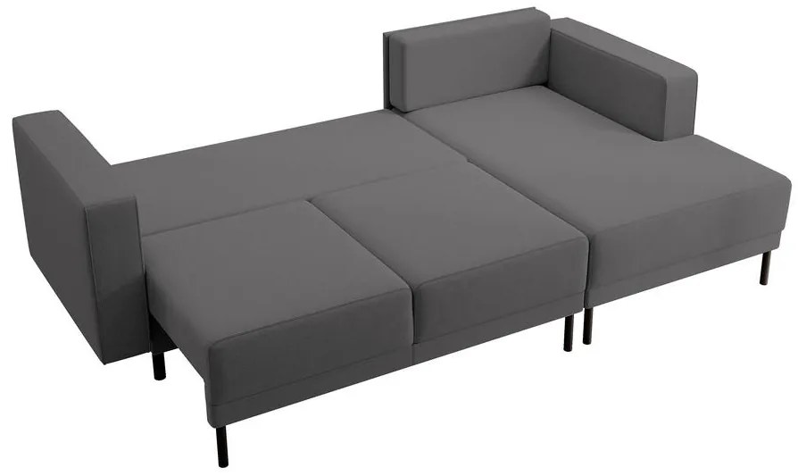 Sarokkanapé Rodriguez mini (J) (világos szürkés fekete + fekete). 1099544