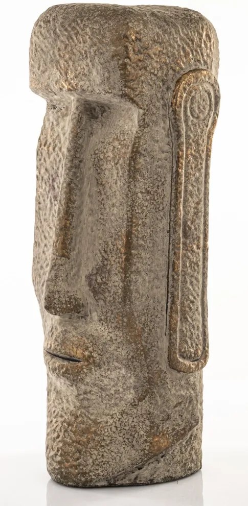 Kerámia Moai szobor Bézs Dísztárgy 41x13,5x13,5cm