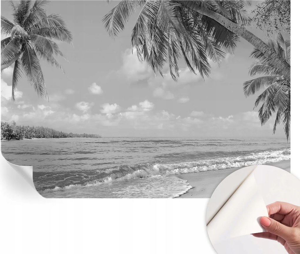 Dekoratív öntapadós fotótapéta irodába Trópusi paradicsom 152x104 cm