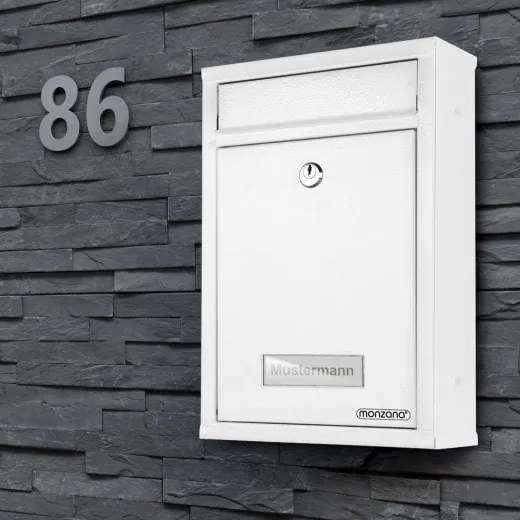 monzana® Postaláda 32x22x9 cm - fehér