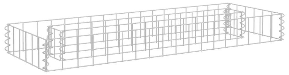 horganyzott acél gabion magaságyás 90 x 30 x 10 cm