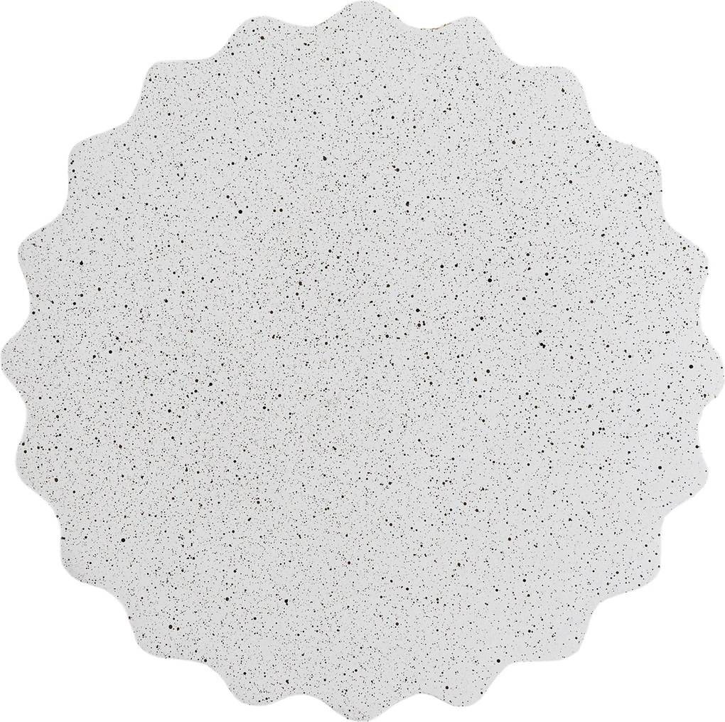 Tiaris kerek dohányzóasztal 41 cm - fehér terrazzo