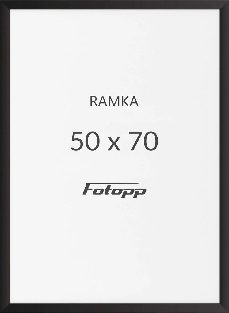 Képkeret Fekete 50x70cm fotókeret fotopp