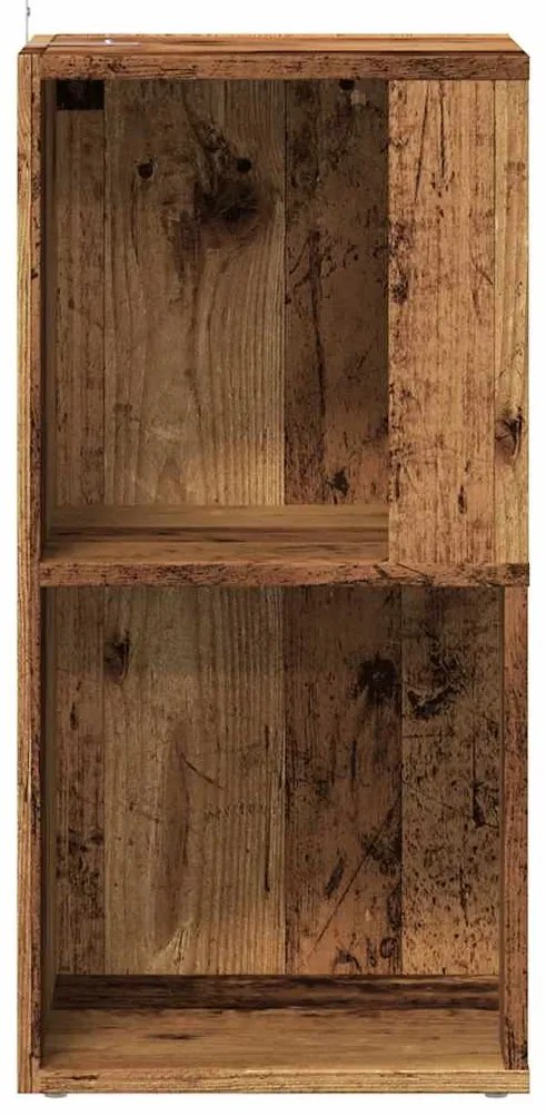sarokszekrény antik fa 33x33x67 cm szerelt fa