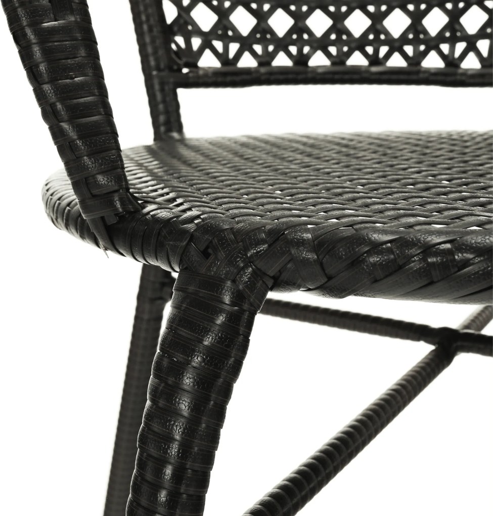 Kerti rattan szett 1+2, barna, LASAN