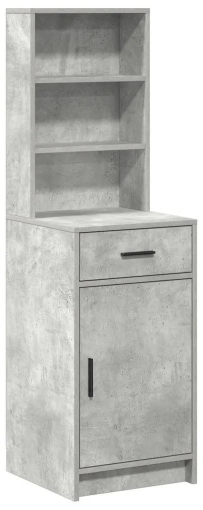 Magasfiú fiókkal Beton szürke 40 x 40,5 x 135 cm Faanyag