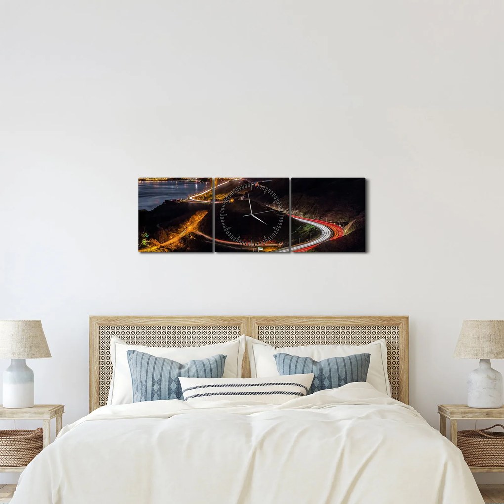Kép - Golden Gate Bridge (órával) (90x30 cm)