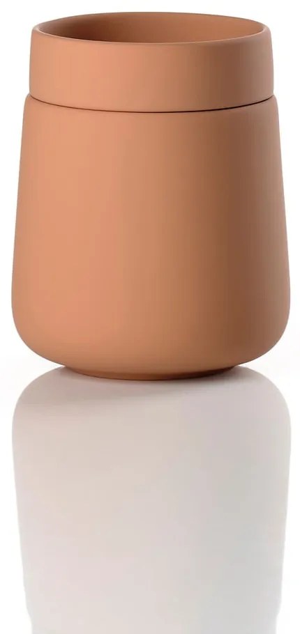 Narancssárga agyagkerámia fürdőszobai rendszerező vattakorongokhoz Nova One – Zone