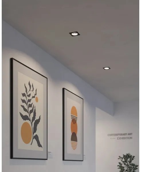 Eglo 900763 - LED RGBW Dimmelhető fügesztett mennyezeti lámpa CAROSSO-Z 4,7W/230V fekete