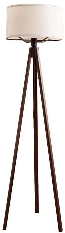 Állólámpa AYD 1xE27/40W/230V barna/fehér