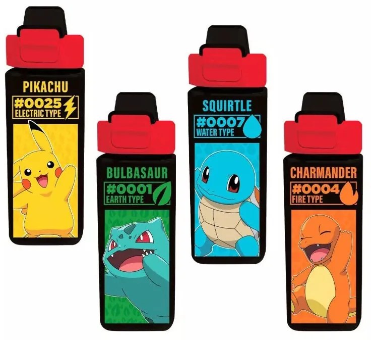 Pokémon Electric square műanyag kulacs 500 ml