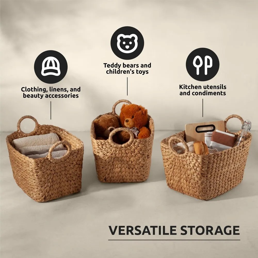 Vesszőfonott tárolókosár 37x25x25,5 cm Caracas M – Compactor