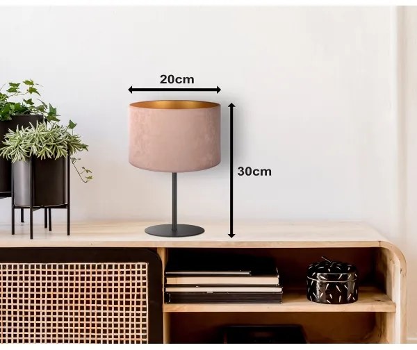 Duolla - Asztali lámpa ROLLER 1xE14/15W/230V átm. 20 cm bézs/arany