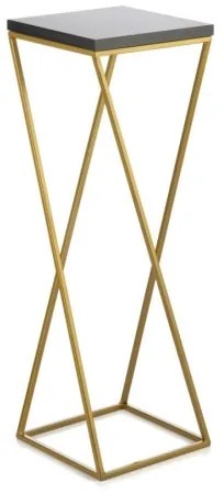 LOFT virágtartó állvány 70x24 cm arany/fekete