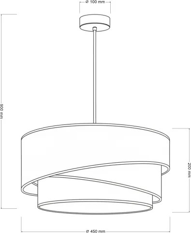 Brilagi - ARROW függőlámpa kábellel 1xE27/60W/230V Ø 45 cm barna