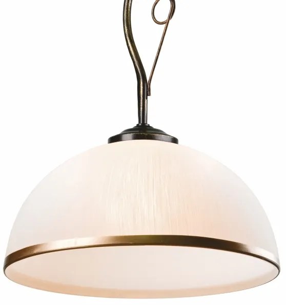 Csillár rúdon RETRO 1xE27/60W/230V fekete patina