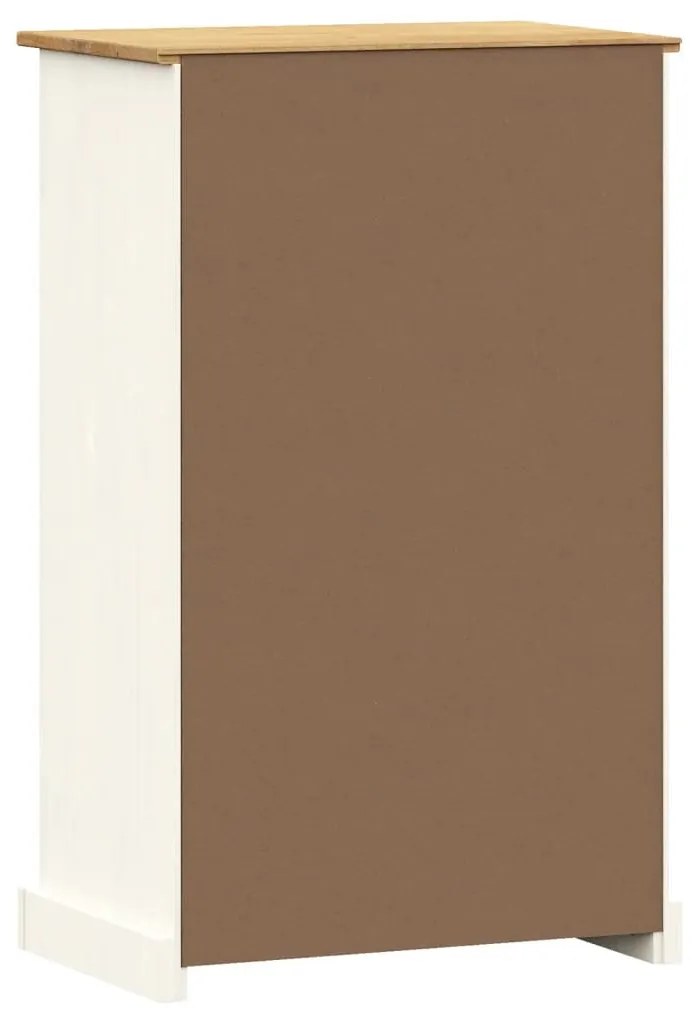 VIGO fehér tömör fenyőfa cipőszekrény 60x35x96 cm