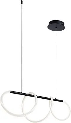 RÁBALUX 72269 MONTEMA Modern Led Függesztett Lámpa Fekete IP20
