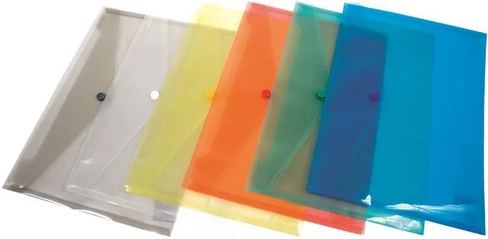 Irattartó tasak, A5, PP, patentos, DONAU, piros (D8547P)