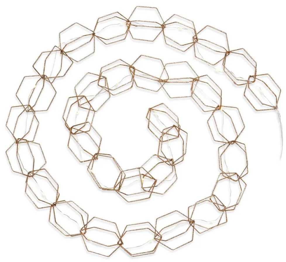 Markslöjd 705754 - LED Dekorációs lánc SERVE LED/3xAA 1,9m arany