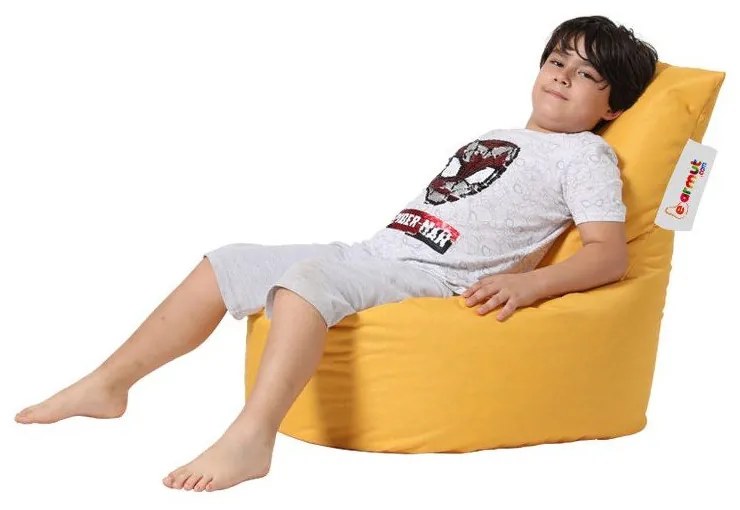 Sárga gyerek babzsákfotel Baton – Floriane Garden