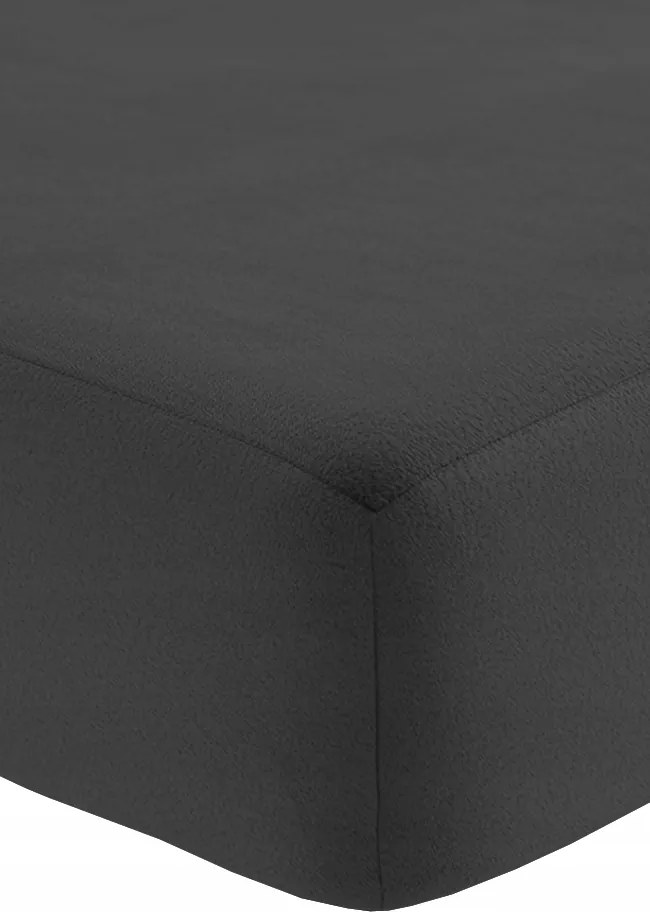 Polár lepedő gumiszalaggal 90x200cm sötétszürke