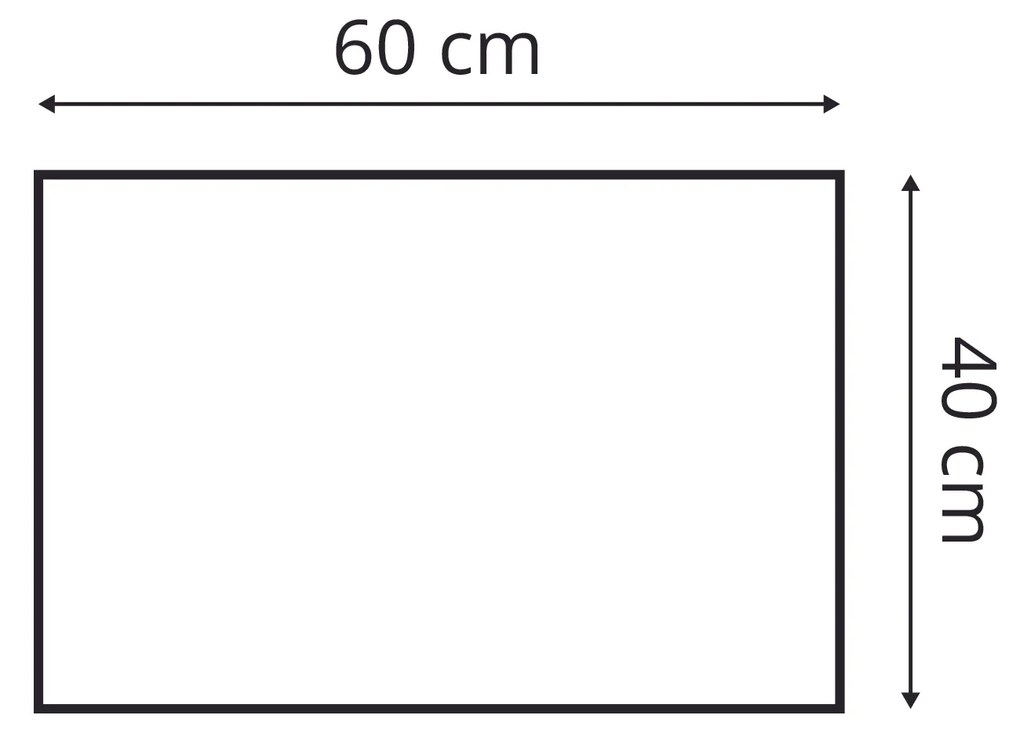 Kárpitozott panel - Téglalap - 60x40cm Szín: Krémes fehér