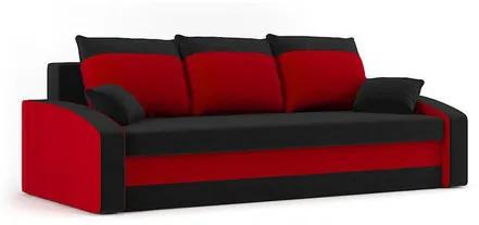 Nagy méretű HEWLET kanapéágy. Fekete-fehér