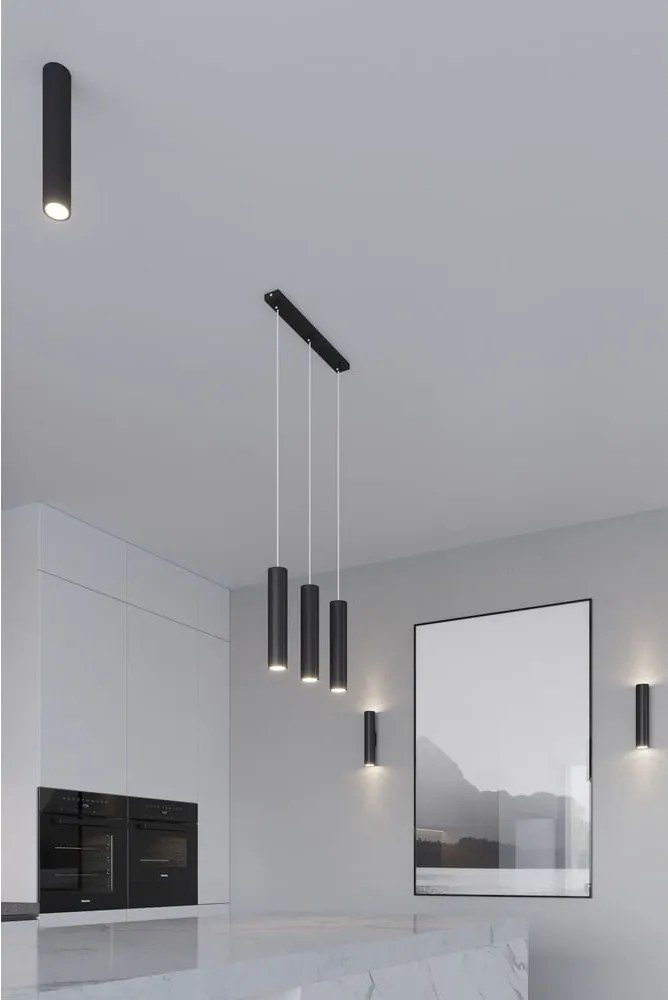 Fekete fém függőlámpa Castro – Sollux