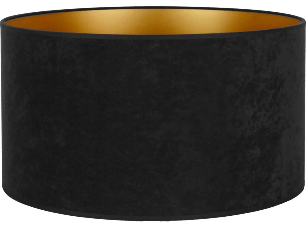 Duolla Duolla - Univerzális lámpaernyő VELVET E27 átm. 35 cm fekete/arany DU82610