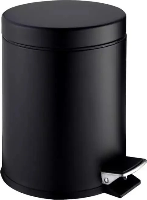 Pedálos kosár Stella Standard kerek 5 L matt fekete