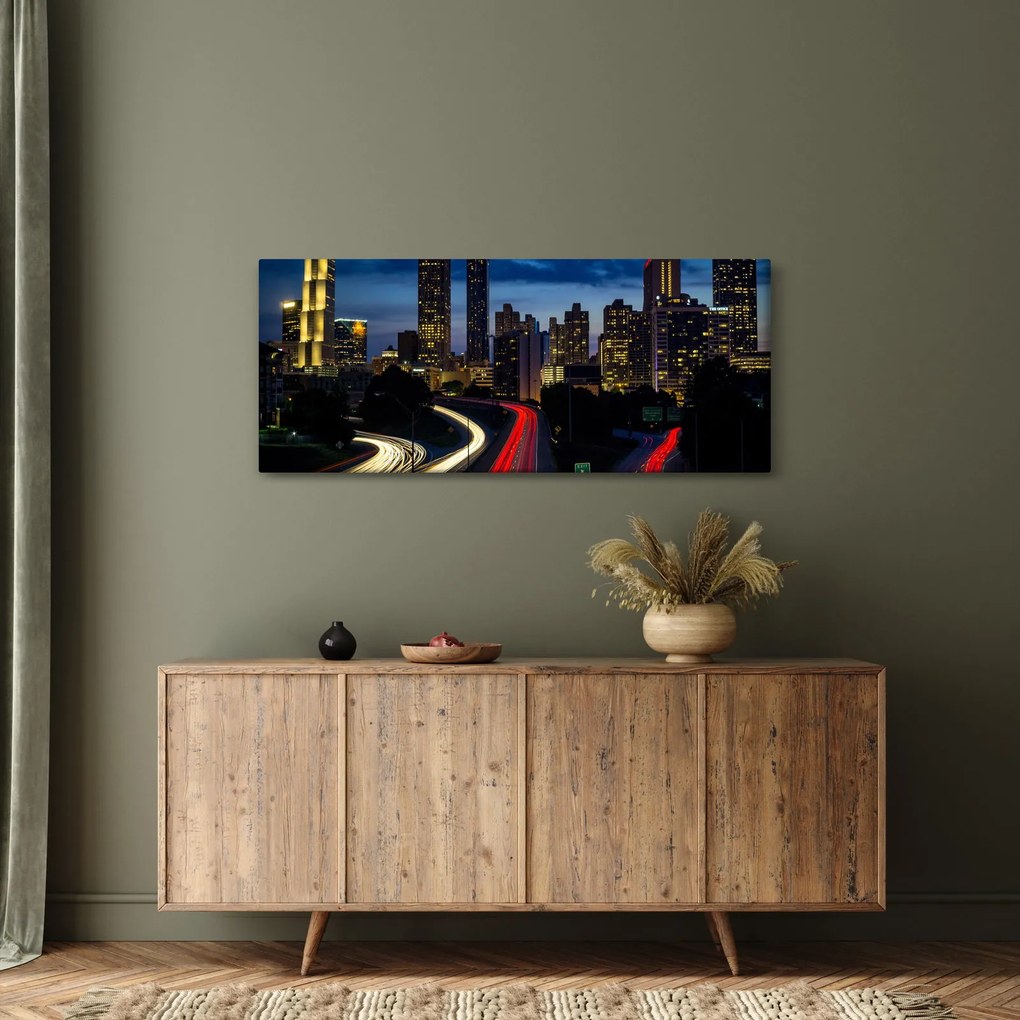 Kép - Éjszakai város (120x50 cm)