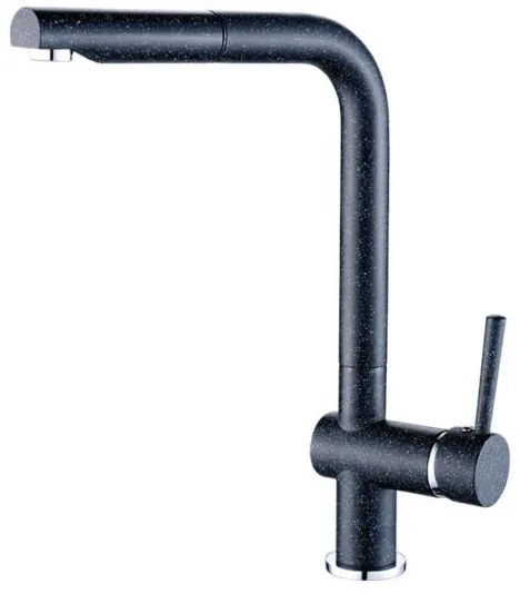Laveo Luna, álló konyhai csaptelep h-353, fekete, LAV-BLZ_769D