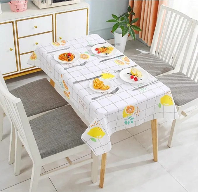 Cerata Pvc asztalterítő vízálló 137x180 cm Citrom