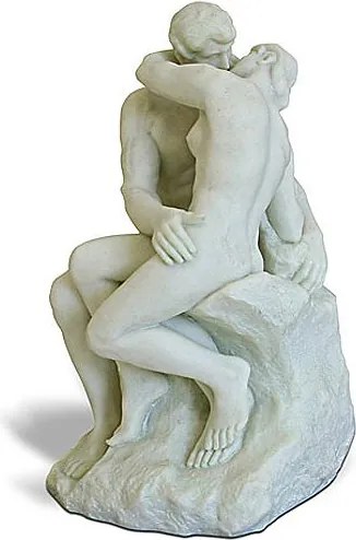Parastone August Rodin Csók Figura 14 cm fehér