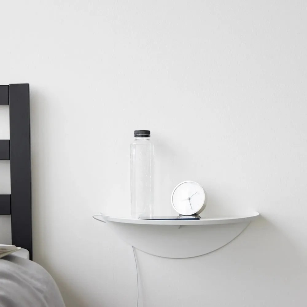 Fehér fém fali polc 40 cm Tower – YAMAZAKI