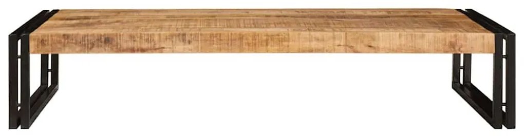 Fürdőszobai polc 120 x 50 x 23 cm Tömör mangófa és vas