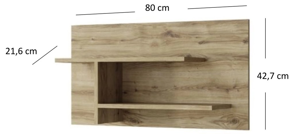 Polc 80 cm Deloris (navarra tölgy). 1052868