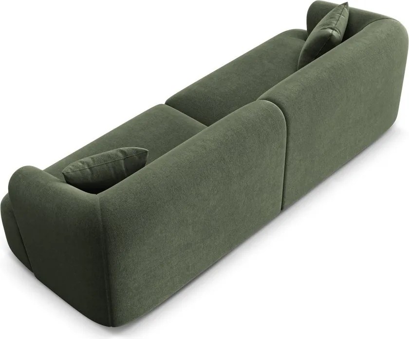 Zöld bársony kanapé 255 cm Campi – Cosmopolitan Design